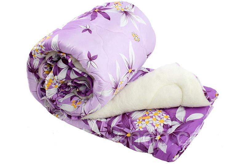 Одеяло из овечьей шерсти Лери Макс евро Фиолетовый (19779)
