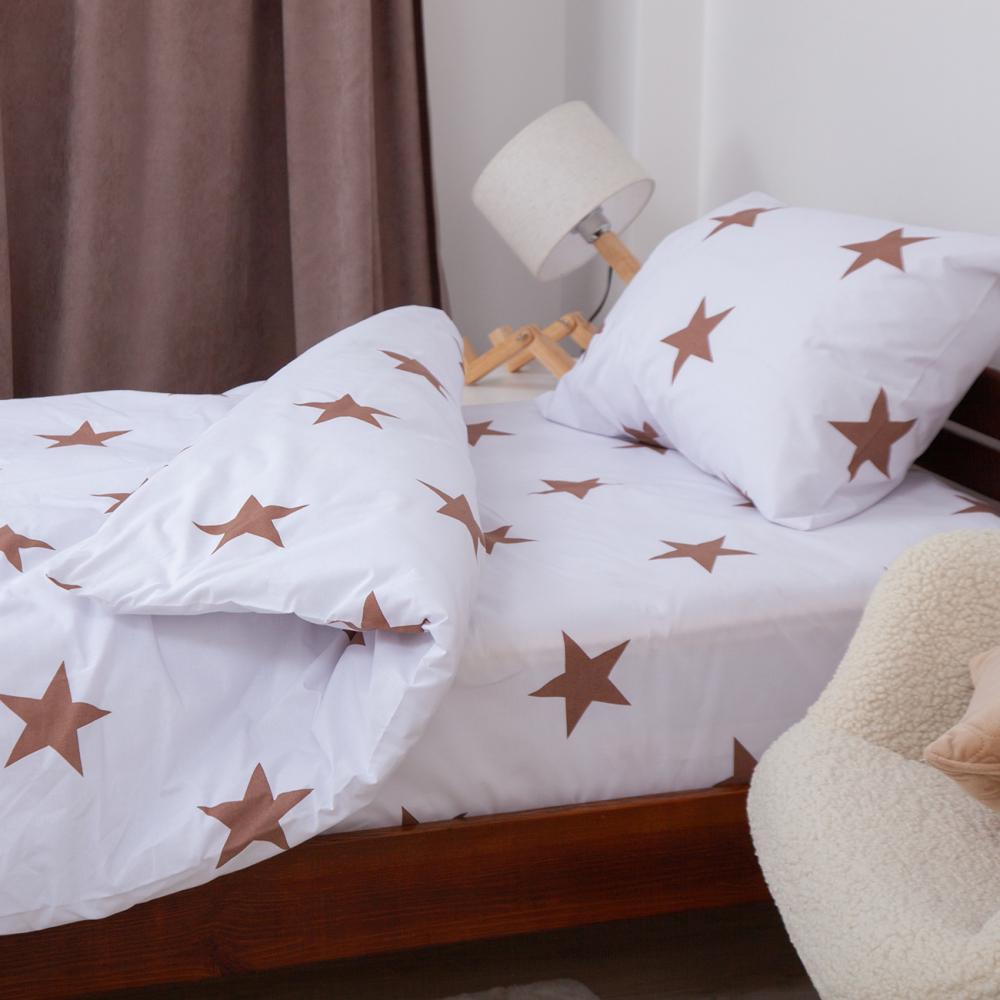 Комплект постільної білизни дитячий ТЕП Soft Dreams Зірки наволочки 50х70 см Какао (18856) - фото 7 Комплект постільної білизни дитячий ТЕП Soft Dreams Зірки наволочки 50х70 см Какао (18856) - фото 7