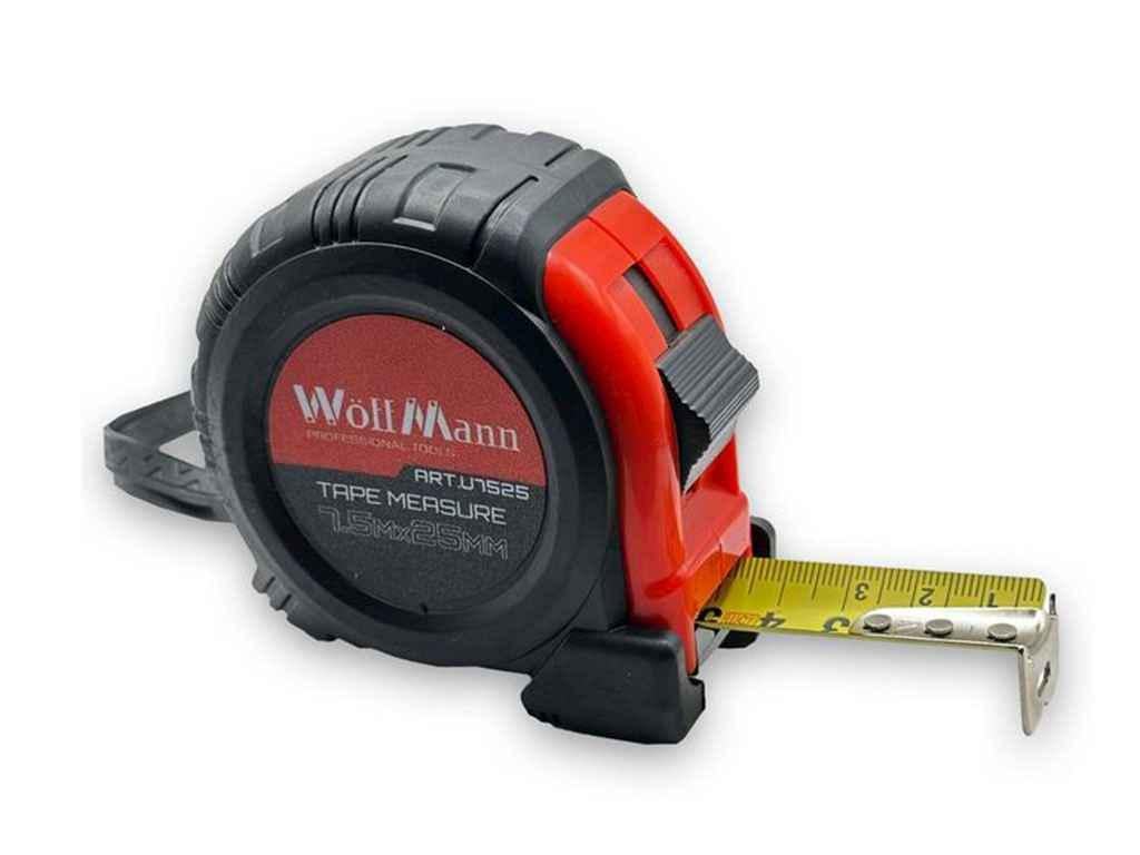 Рулетка WoffMann прорезиненный корпус L 7,5 м 25 мм (1013947)