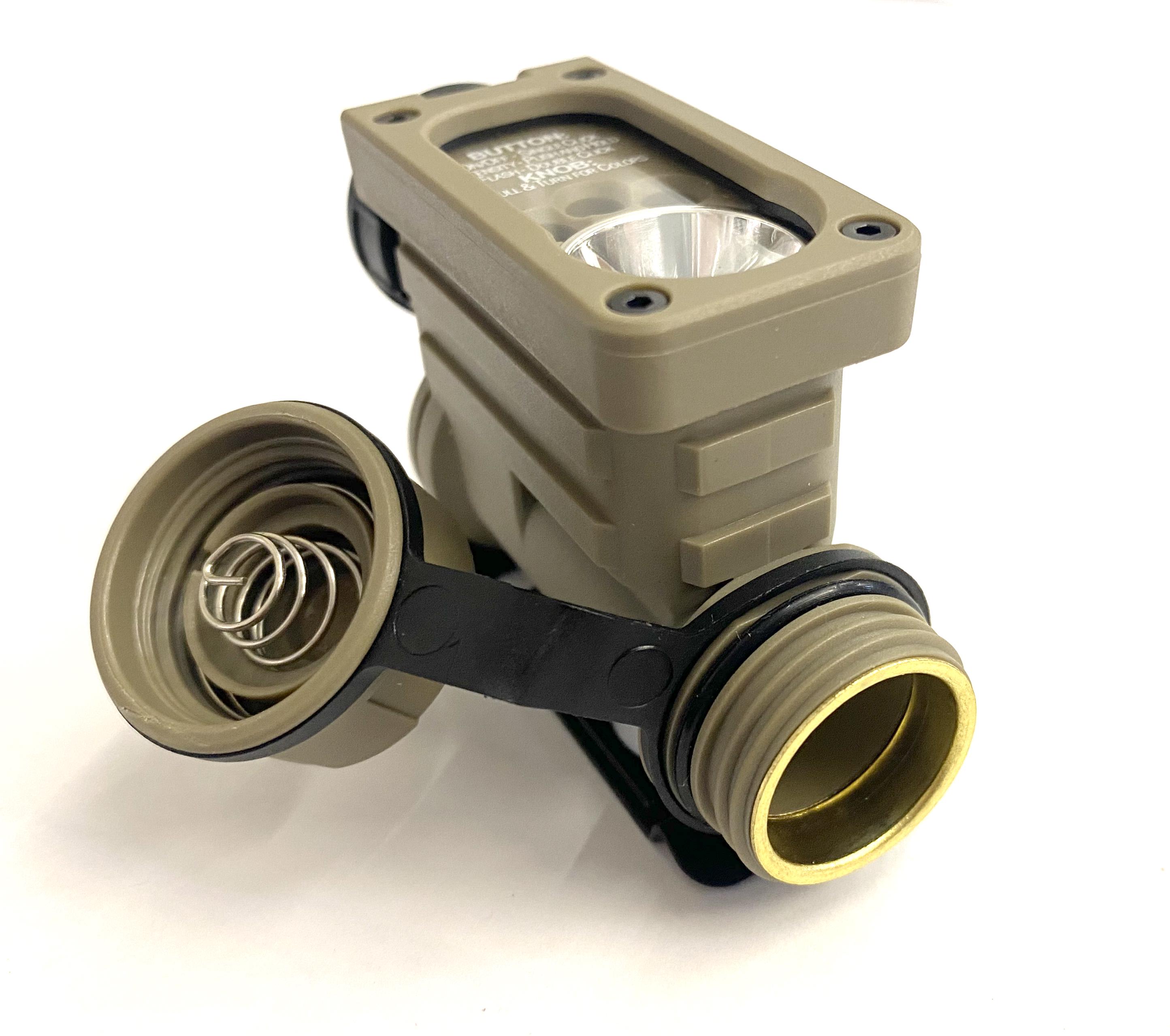 Фонарь военный WD05002-DE на шлем/каску 4 LED Койот (010741)