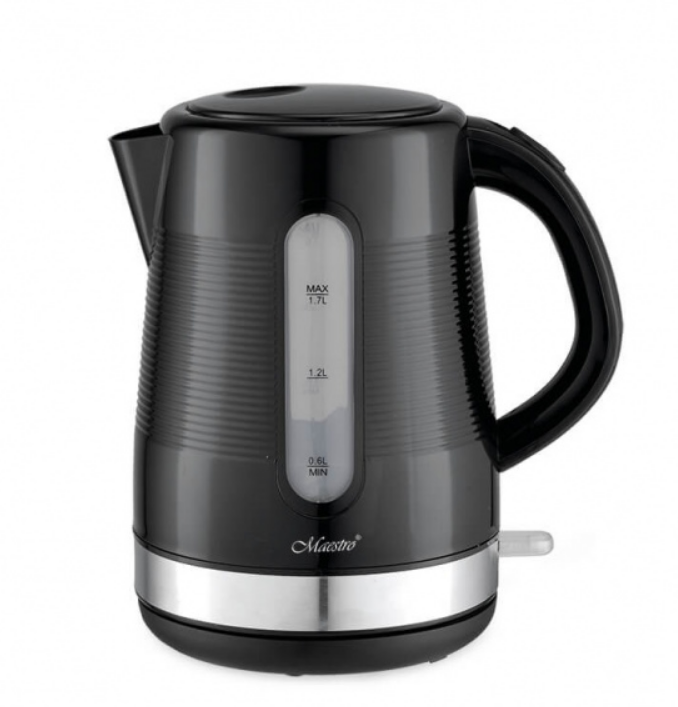 Електрочайник Maestro MR-035-BLACK дисковий 1850-2200W 1,7 л Чорний