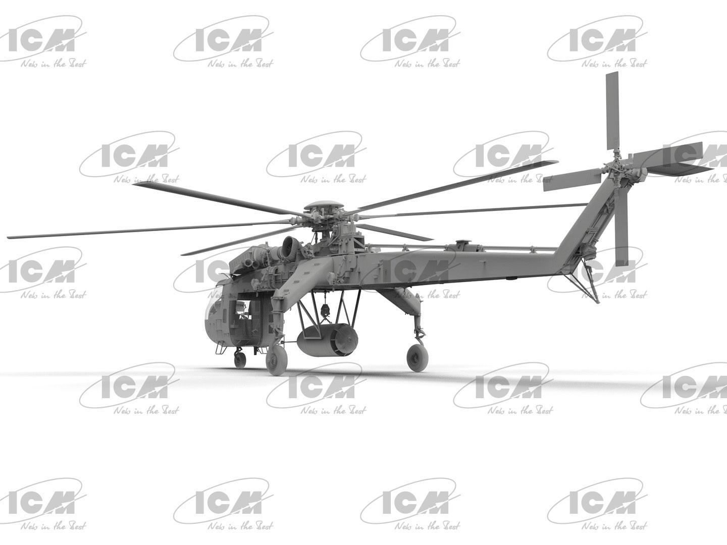 Сборная модель ICM Sikorsky CH-54А Tarhe с бомбой М-121 (53055) - фото 16