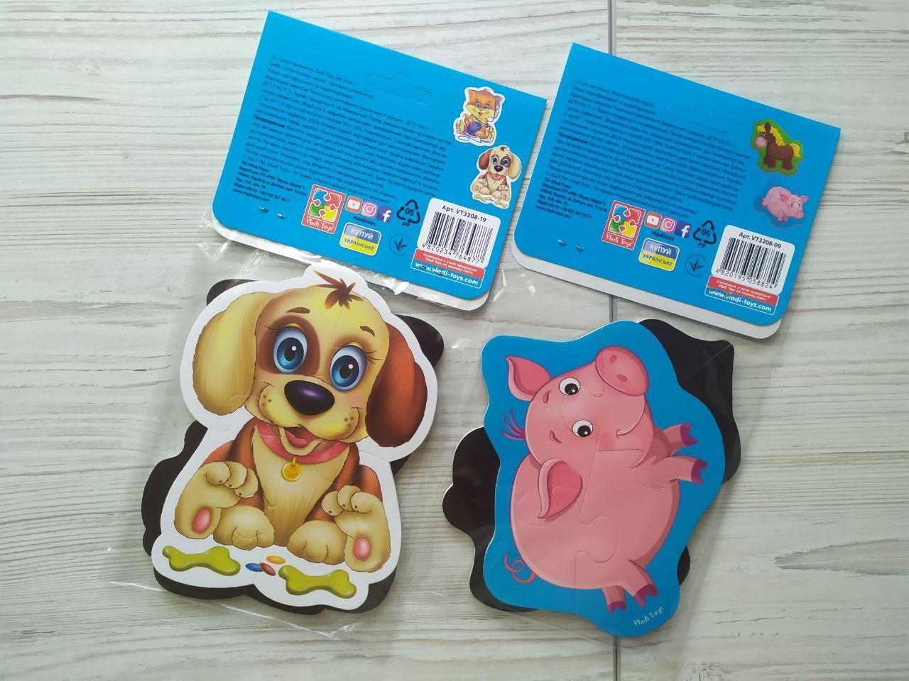 Комплект магнітних бебі пазлів Vladi Toys Домашні улюбленці VT3208-19 та Ферма VT3208-09 українською - фото 2 Комплект магнітних бебі пазлів Vladi Toys Домашні улюбленці VT3208-19 та Ферма VT3208-09 українською - фото 2