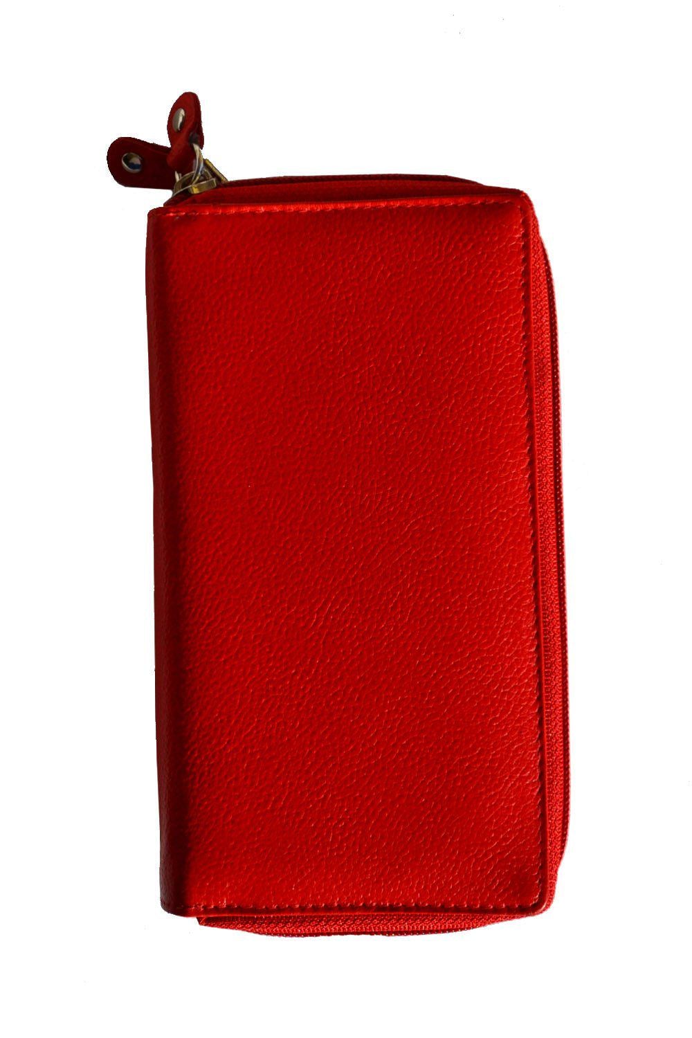 Кошелек женский кожаный Italian fabric bags 7089 Red