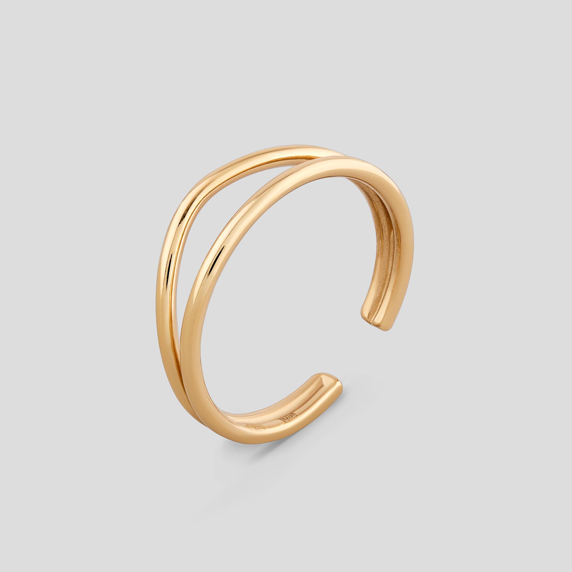 Серебряное кольцо Minimal Ностальгия (ВС-483з)