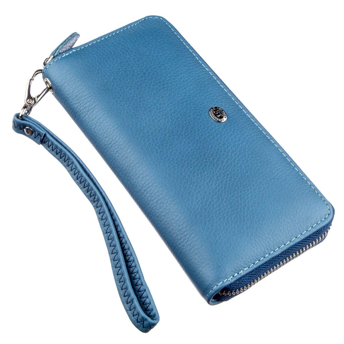 Кошелек женский ST Leather 18934 кожа Голубой