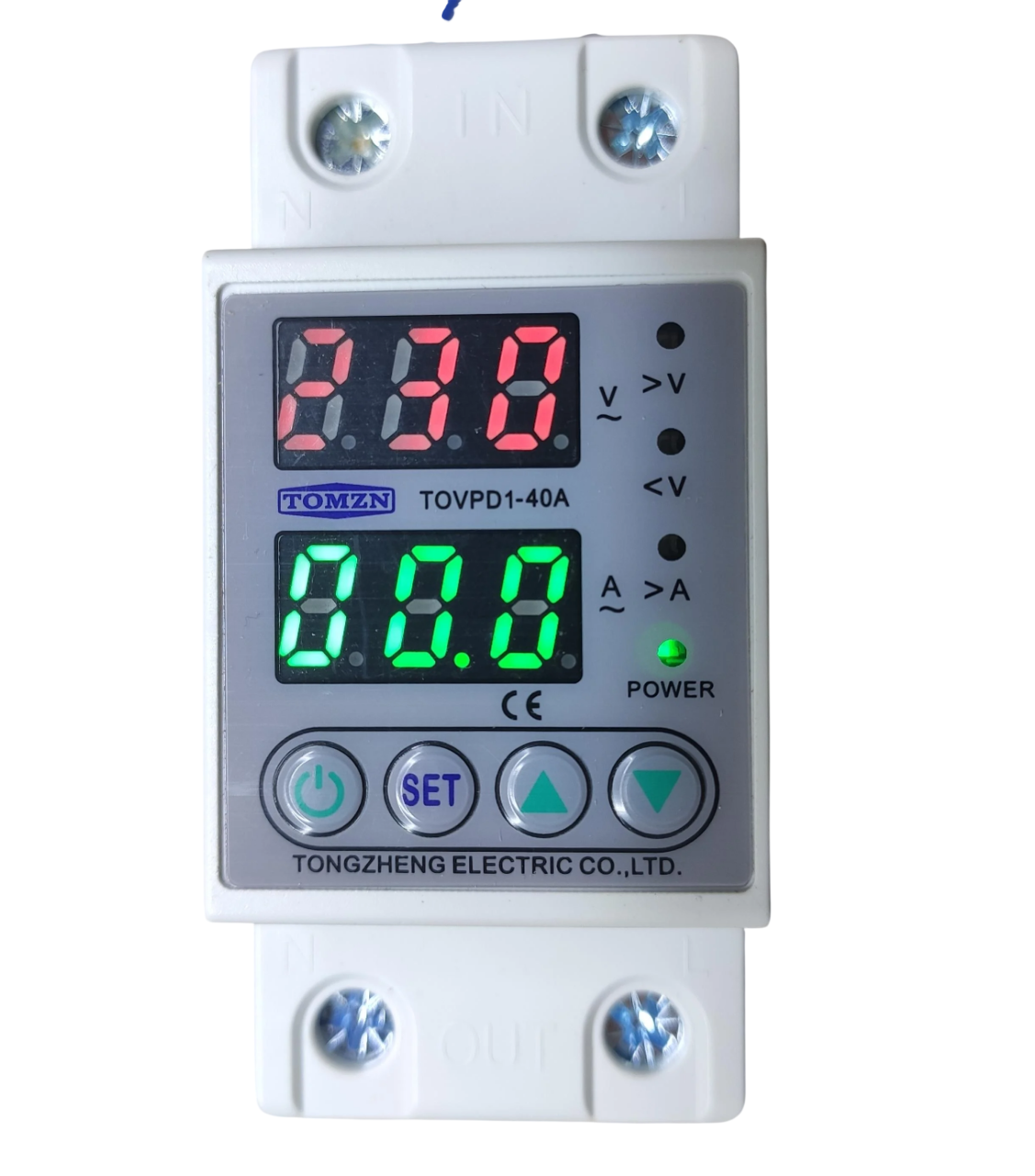 Реле защиты от перепадов напряжения TOMZN TOVPD1-60-EC 220V 63A (31474306)