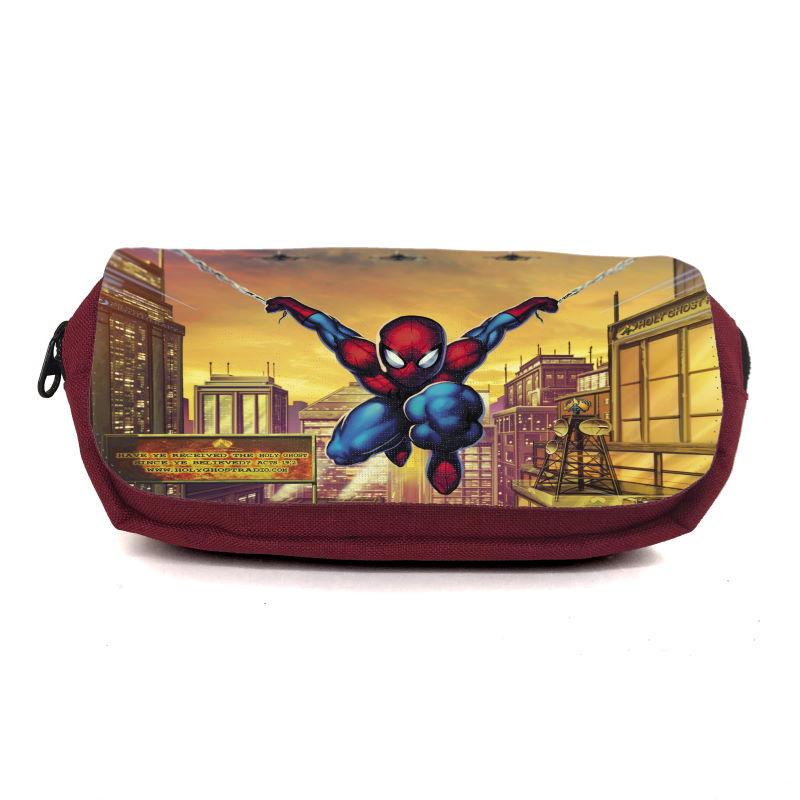Пенал школьный Паук Spiderman-027 Бордовый (1560354537) Пенал школьный Паук Spiderman-027 Бордовый (1560354537)
