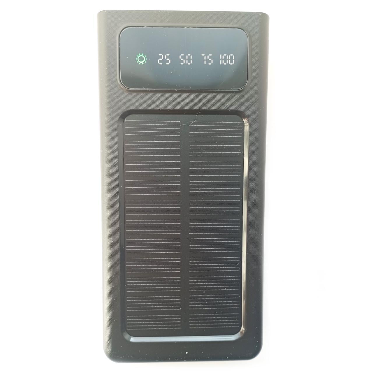 Повербанк Solar 30000 mAh 4в1 с экраном и фонариком Black (11229)