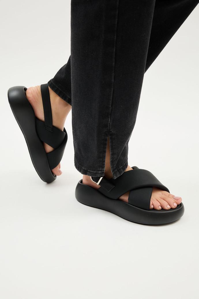 Босоножки женские LONZA на платформе р. 36 Черный (198718) - фото 4 Босоножки женские LONZA на платформе р. 36 Черный (198718) - фото 4