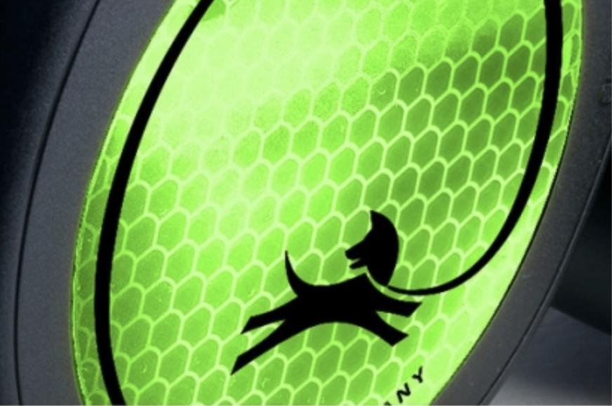 Рулетка-повідець для собак Flexi Neon M до 25 кг стрічка 5 м Зелений - фото 2