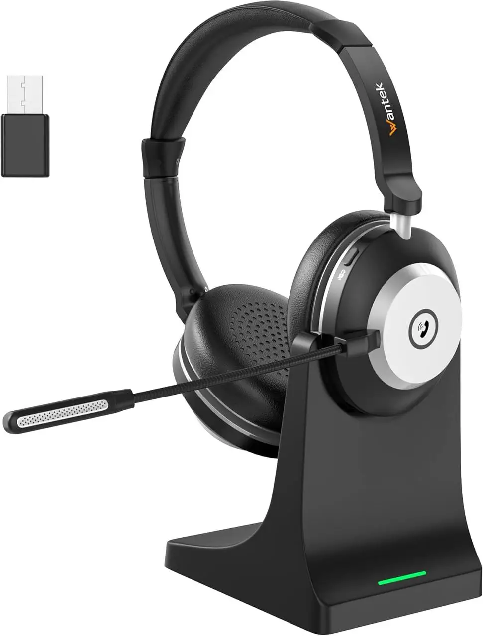 Гарнитура беспроводная Wantek WK882MBTC Bluetooth 5.3 с AI шумоподавлением
