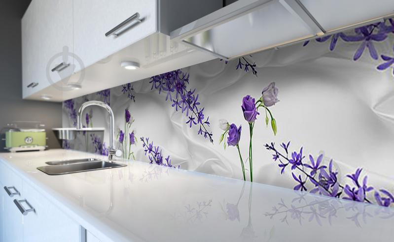 Наклейка вінілова фартух кухонний Zatarga "Шовк і Квіти" 600х3000 мм (Z181312/2) Наклейка вінілова фартух кухонний Zatarga "Шовк і Квіти" 600х3000 мм (Z181312/2)