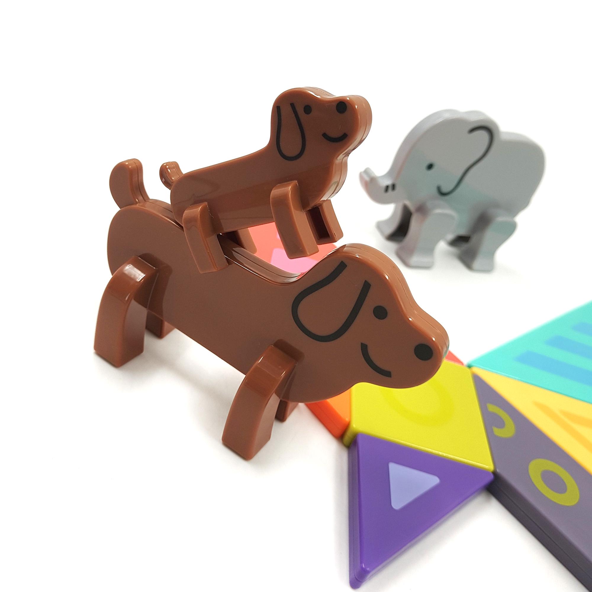 Гра логічна магнітна Hola Звірятка 7 деталей і 3 звірятка Різнокольоровий (120723) - фото 2 Гра логічна магнітна Hola Звірятка 7 деталей і 3 звірятка Різнокольоровий (120723) - фото 2