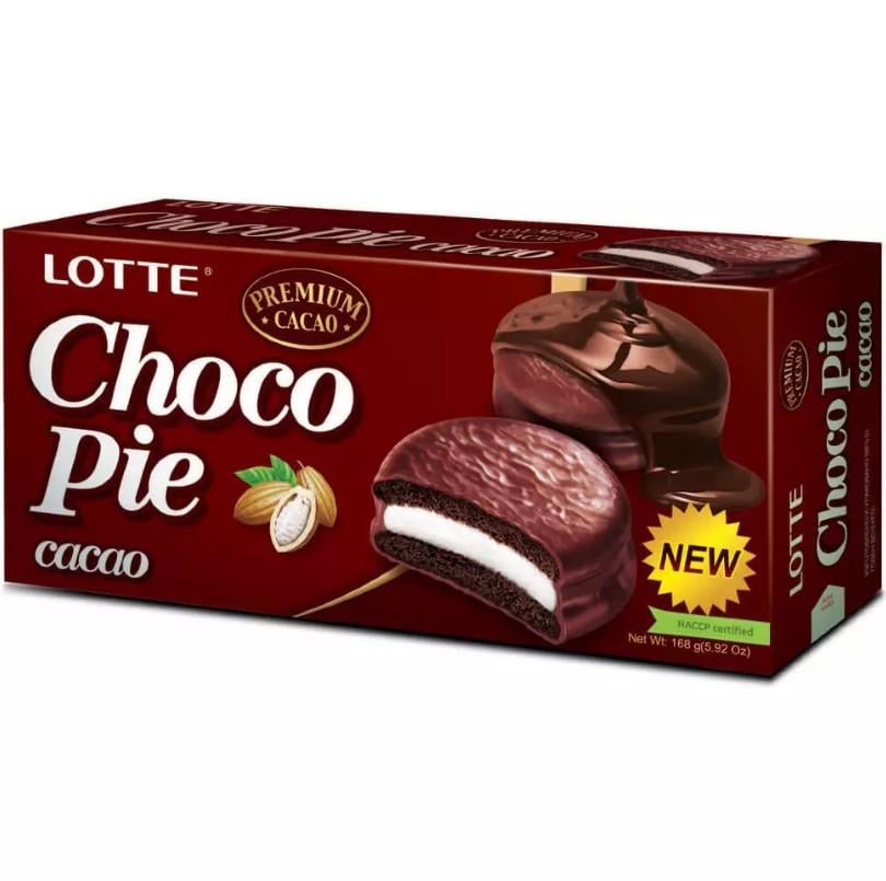 Тістечко шоколадне ChocoPie Какао LOTTE 168 г