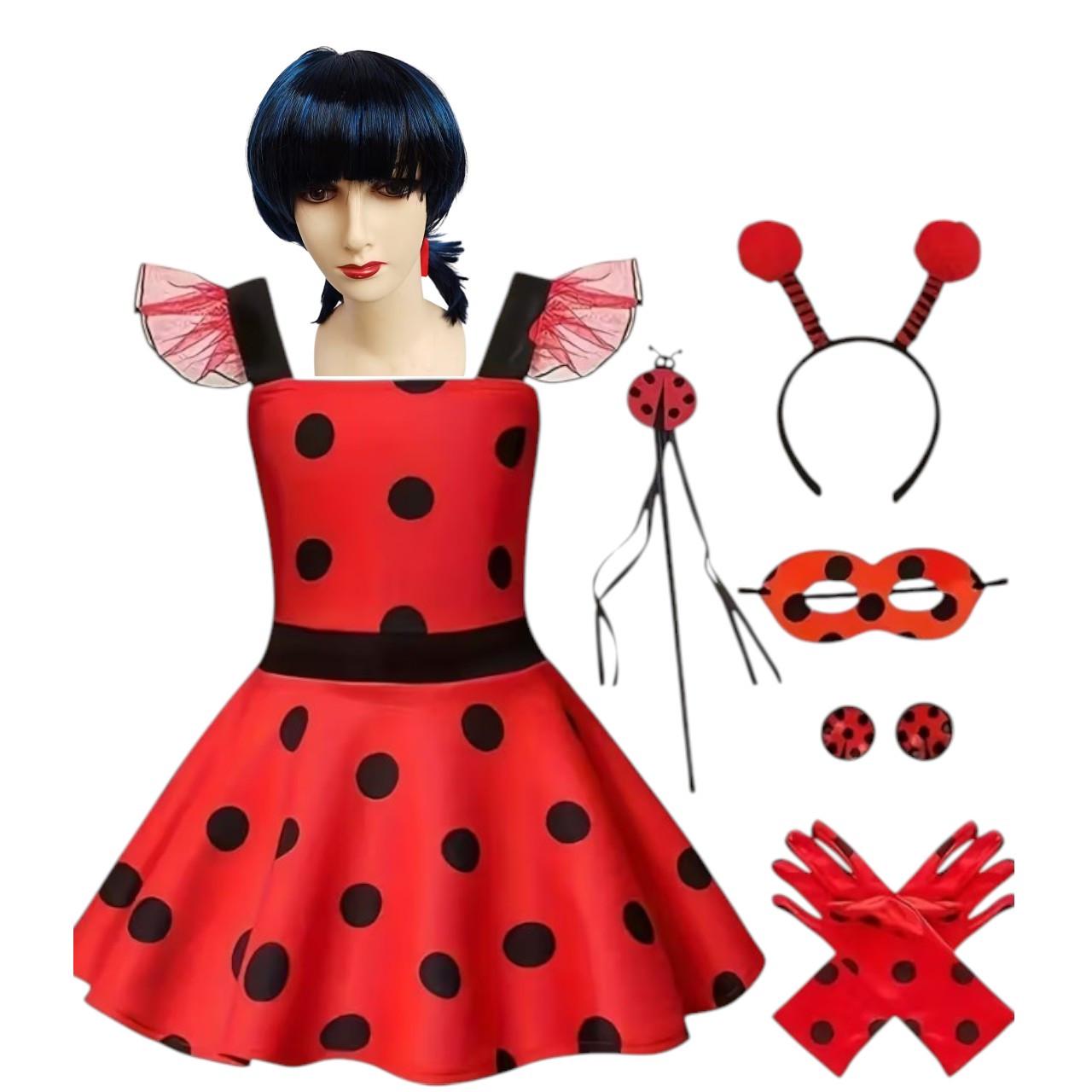 Костюм Леді Баг із платтям для дівчинки 5-6 років/120 см та перука (2766857561) Костюм Леді Баг із платтям для дівчинки 5-6 років/120 см та перука (2766857561)