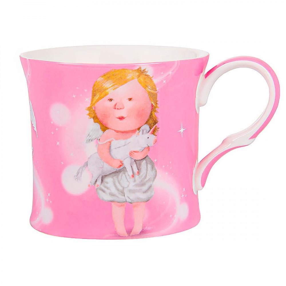 Чашка фарфоровая Lefard Love you more 270 мл Розовый (924-696)