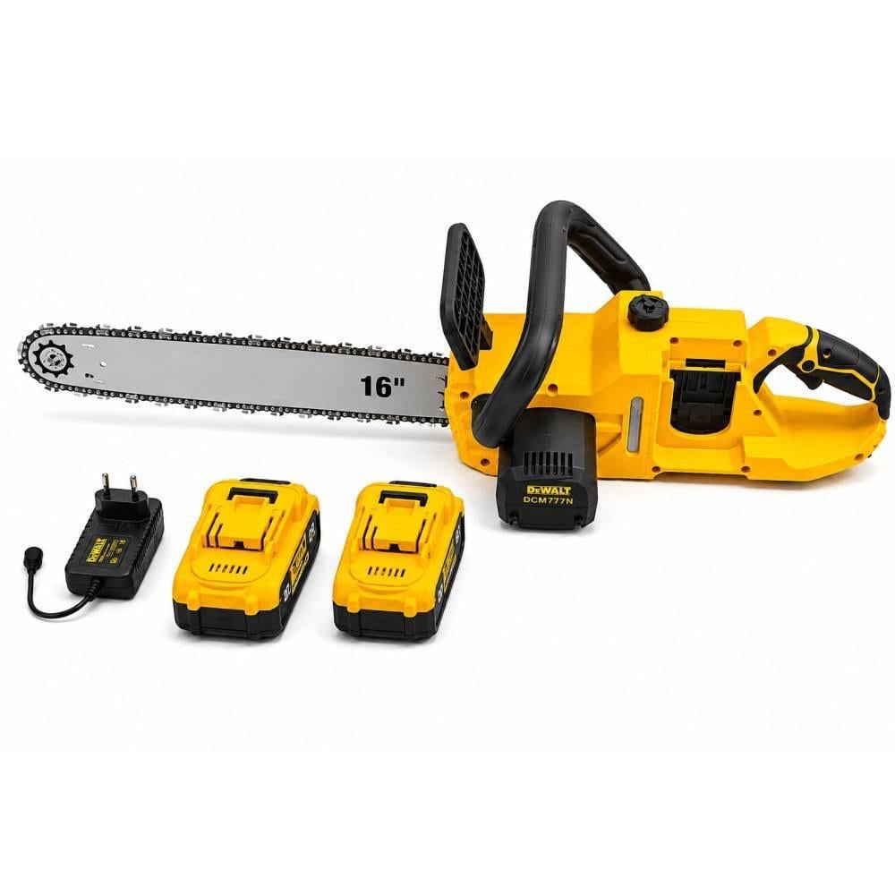 Пила аккумуляторная цепная Electric Saw 16" с двумя аккумуляторами