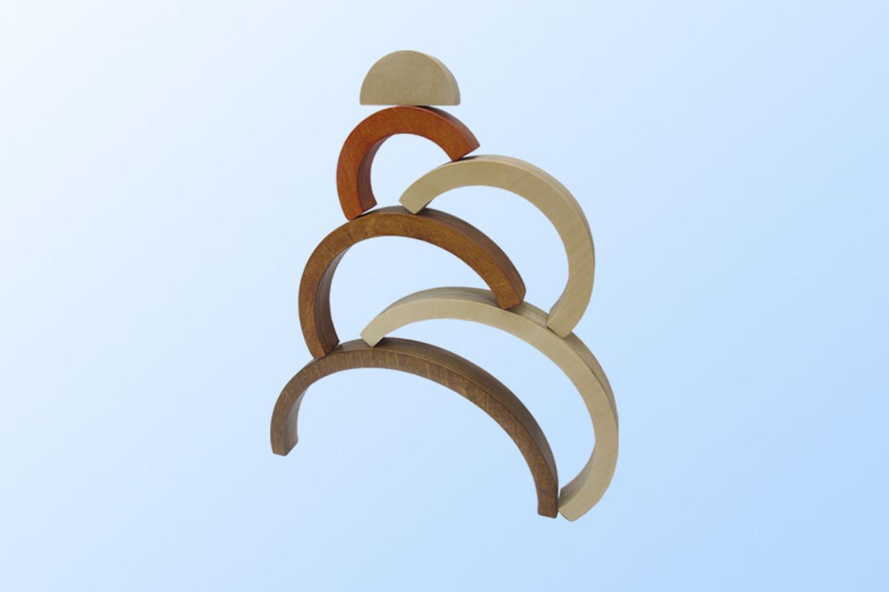 Пирамидка HEGA Радуга оттенки дерева (61) - фото 3 Пирамидка HEGA Радуга оттенки дерева (61) - фото 3