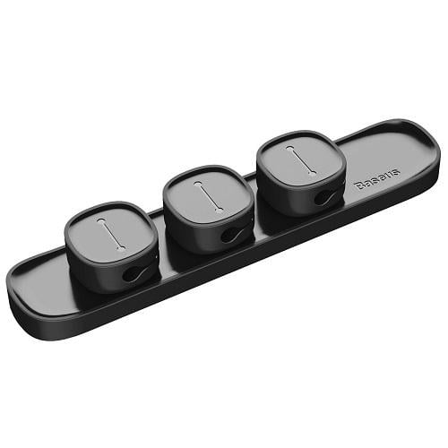 Тримач для кабелю Baseus ACWDJ-01 Peas Cable Clip Black (7a2c1bb1)