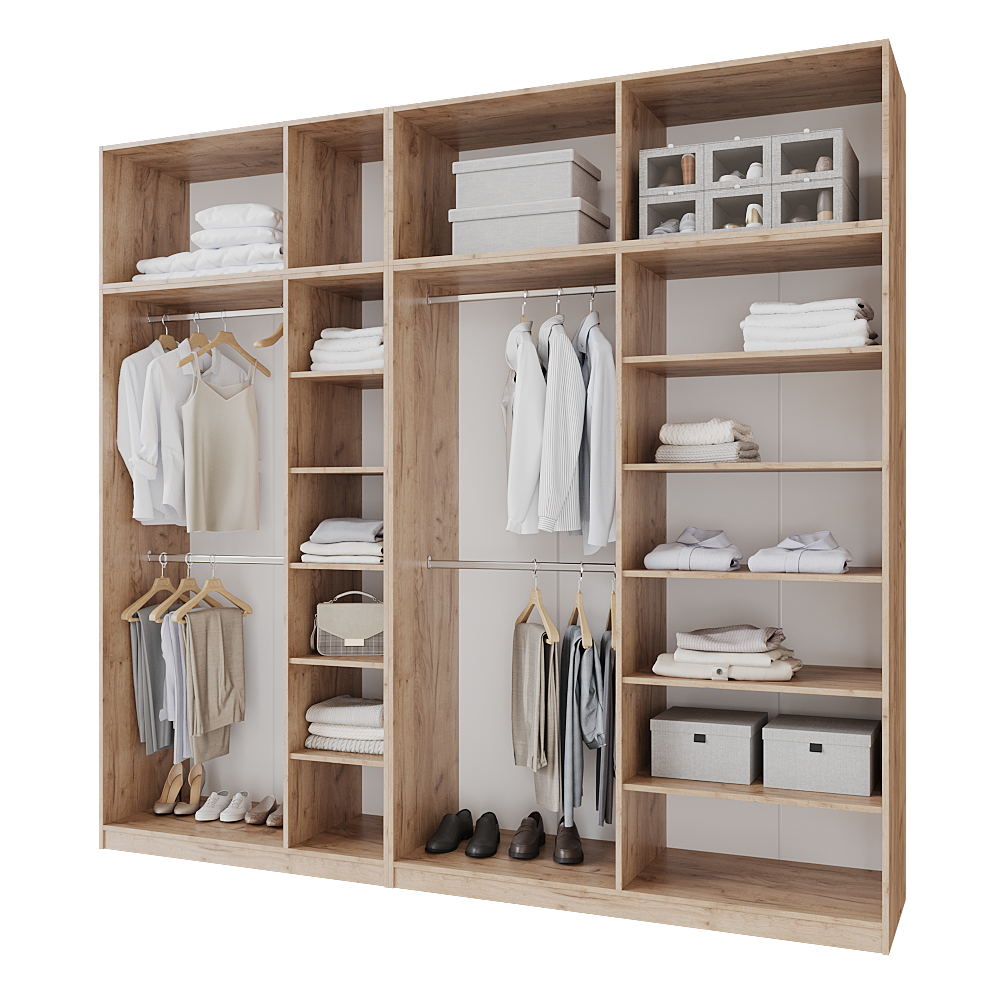 Шафа розпашна з антресолью Меблітренд Чиназес Чиа-2800.5 2800х500х2550 мм Дуб крафт золотий/Білий (27352481) - фото 3 Шафа розпашна з антресолью Меблітренд Чиназес Чиа-2800.5 2800х500х2550 мм Дуб крафт золотий/Білий (27352481) - фото 3