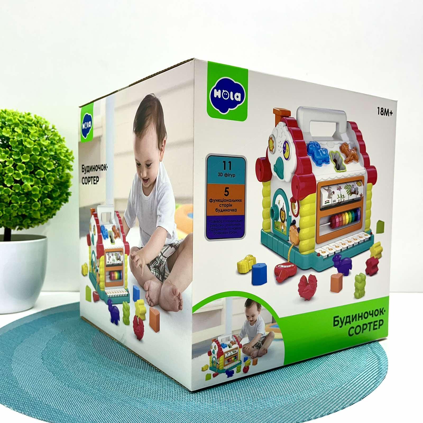 Cортер Hola Развивающий теремок музыка/свет/звуки животных (9196) - фото 8