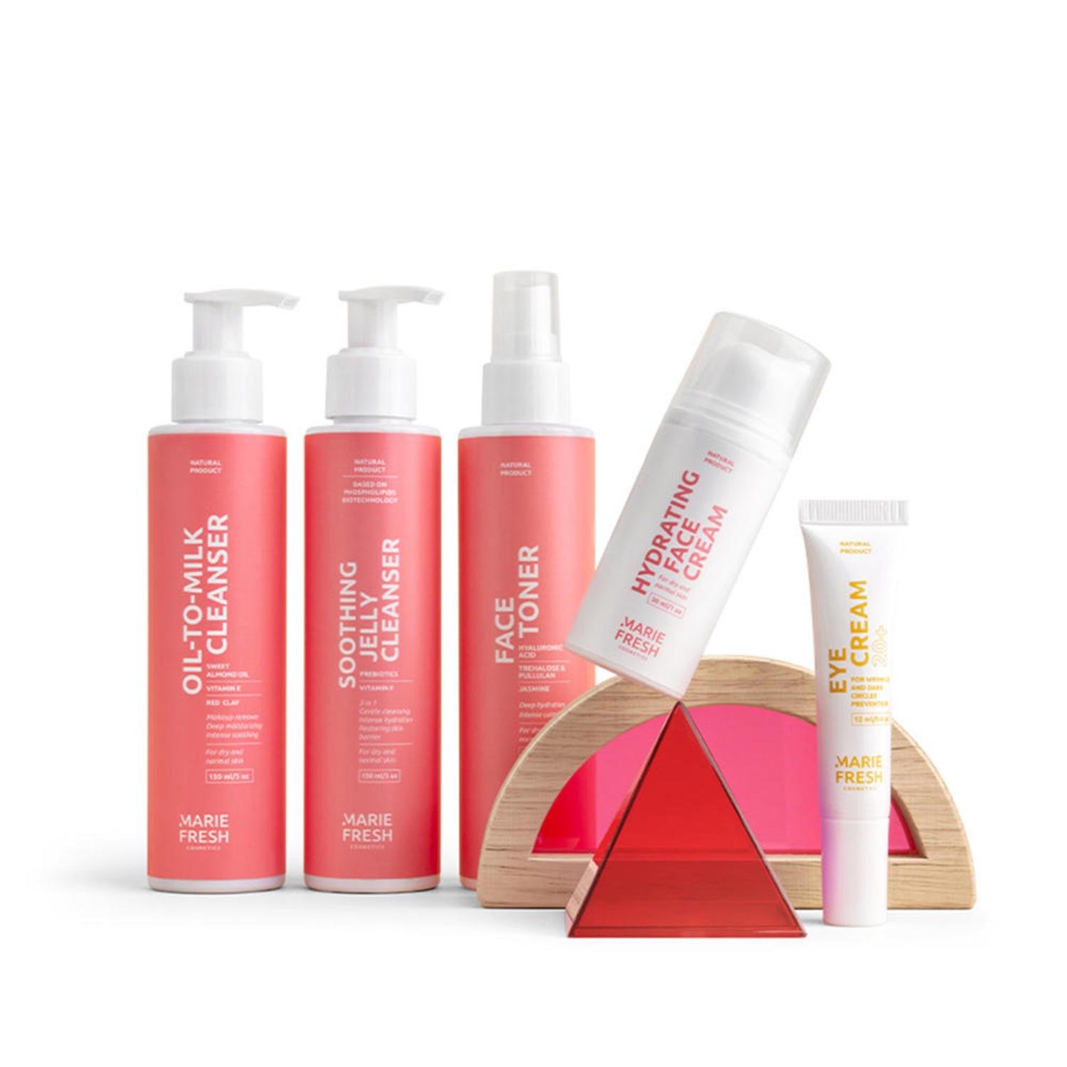 Набір Marie Fresh комплексний догляд за молодою сухою та нормальною шкірою(4820222772037)