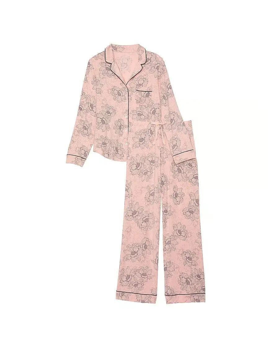 Піжама модал сорочка/штани Victoria's Secret Modal Long PJ Set Regular XS Рожевий (26836018D) - фото 2 Піжама модал сорочка/штани Victoria's Secret Modal Long PJ Set Regular XS Рожевий (26836018D) - фото 2