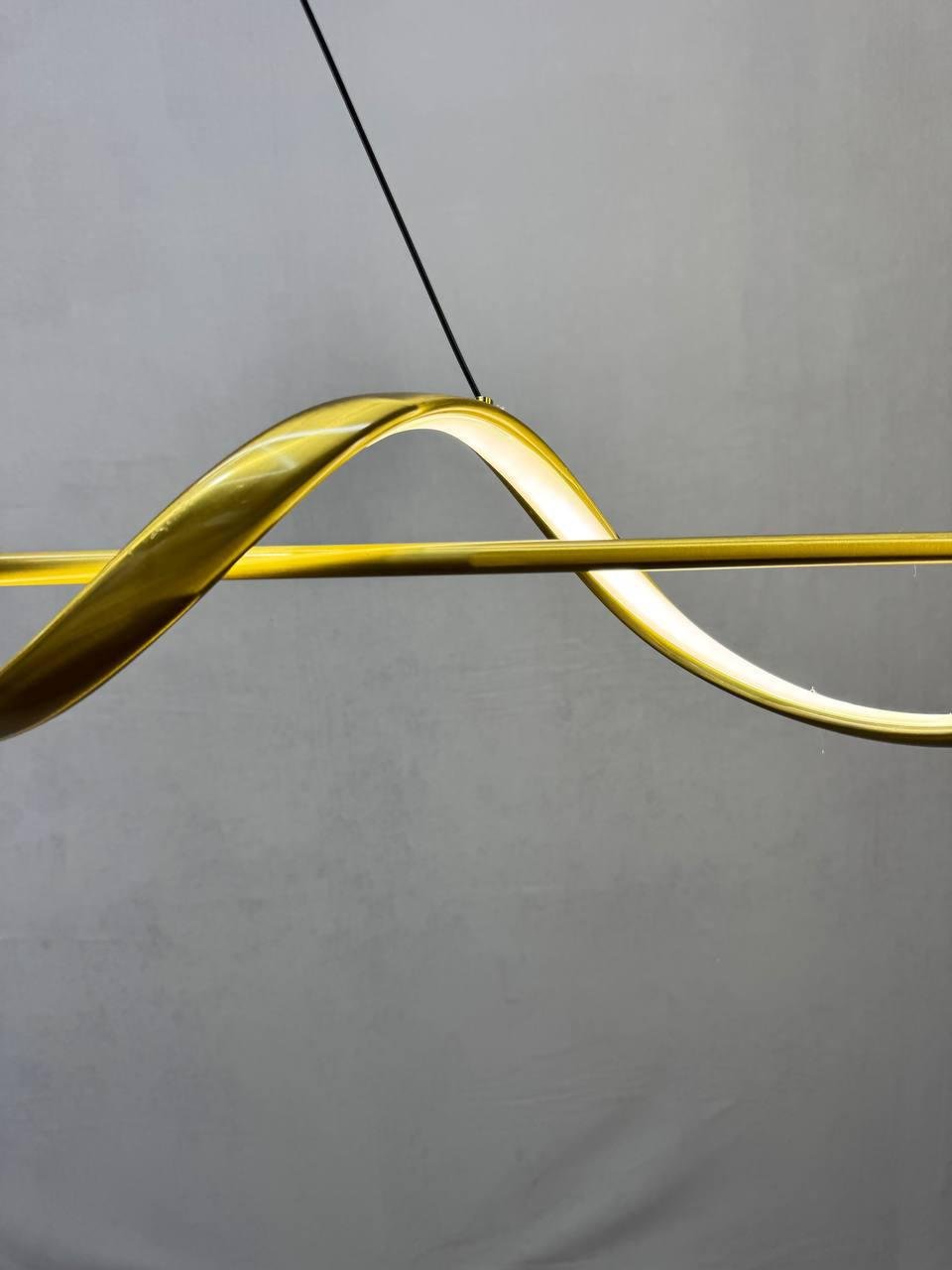 Люстра светодиодная удлиненная Zilini 9130AB-120 120W Латунь (29895024) - фото 4