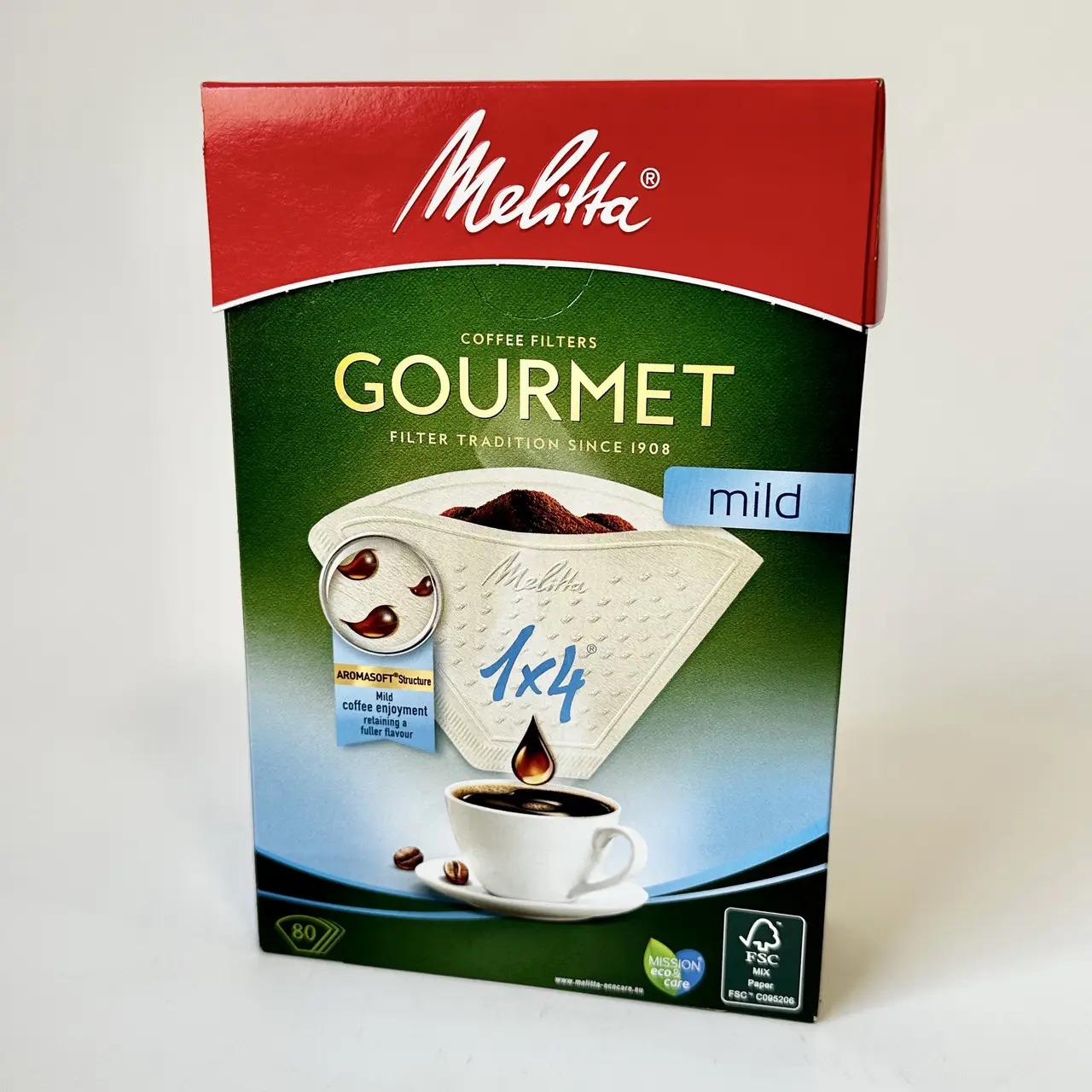 Фильтры бумажные Melitta 1X4/80 Gournet Mild (4006508208845)