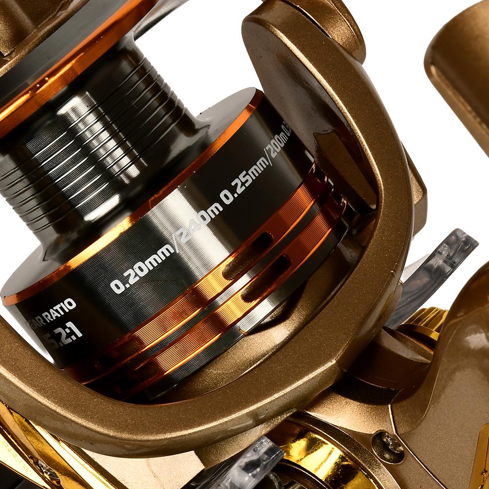 Котушка риболовна Sams Fish 3000 3+1bb алюмінієва шпуля Gold (SF24142-3) - фото 2 Котушка риболовна Sams Fish 3000 3+1bb алюмінієва шпуля Gold (SF24142-3) - фото 2