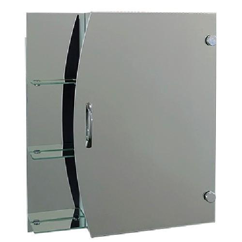 Зеркальный шкаф с боковыми полками Seria A "Эконом" №57 650x550x130 мм