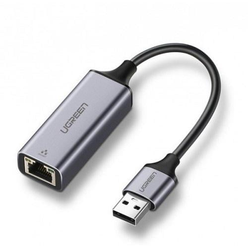 Переходник Ugreen CM209 USB3.0 Ethernet RJ45 1000 Мб Серый (573207)
