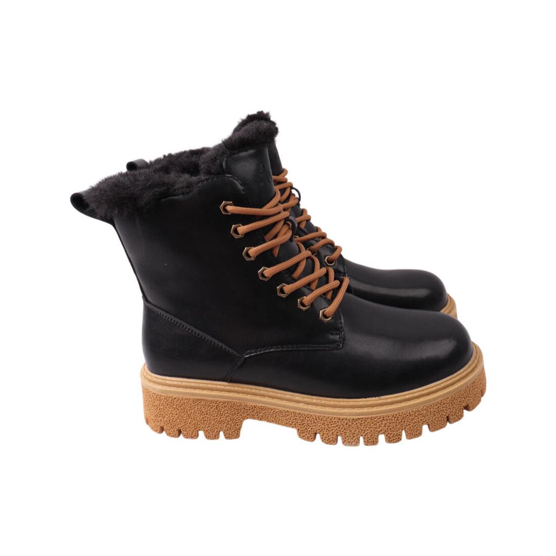 Ботинки женские Li Fexpert из кожи р. 36 Черный (790-22ZHC)