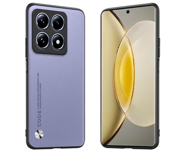 Кожаный чехол - накладка CODE Tactile Experience для Xiaomi 14T Лаванда Кожаный чехол - накладка CODE Tactile Experience для Xiaomi 14T Лаванда