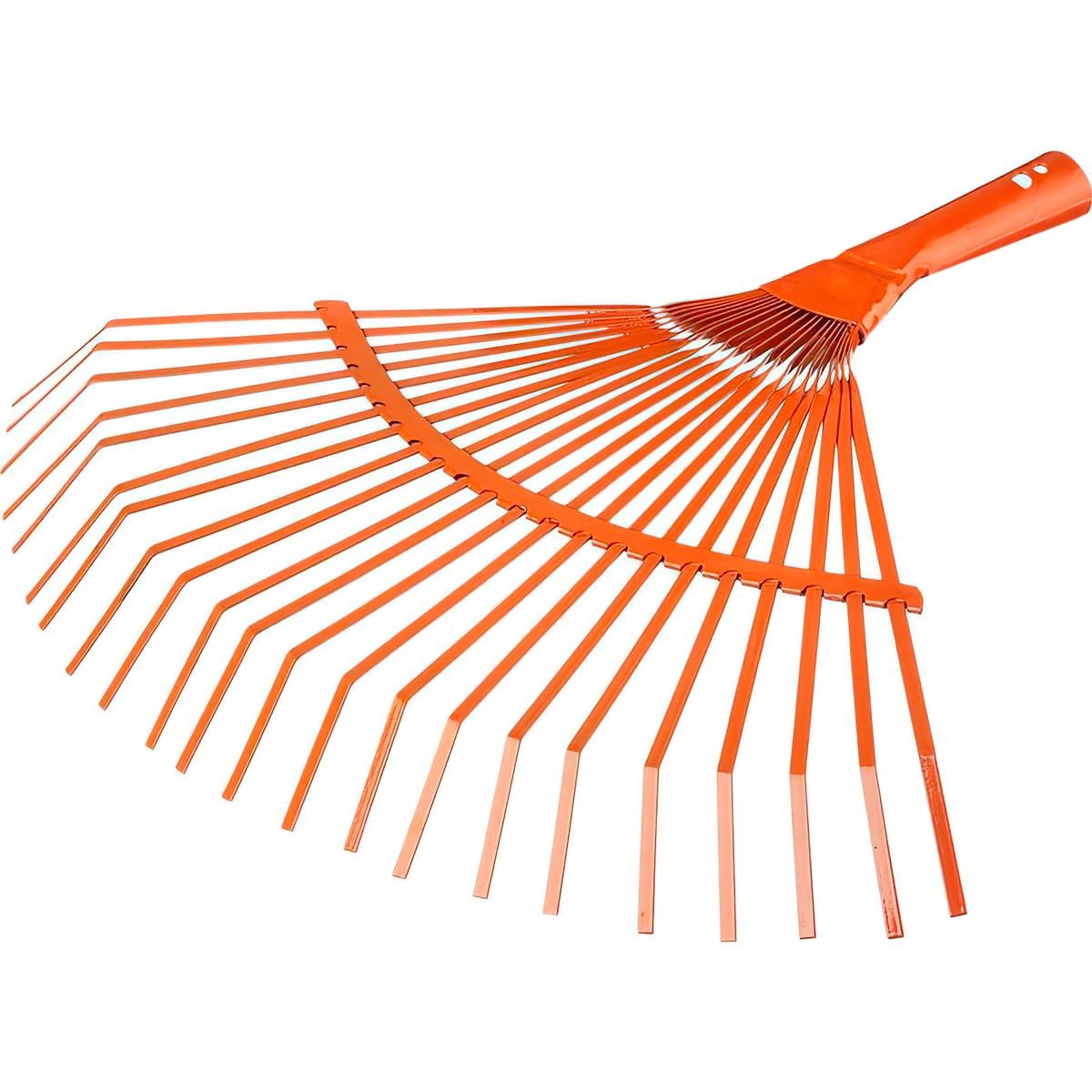 Грабли веерные садовые металлические 22 зубца Оранжевый (1010010-Orange)