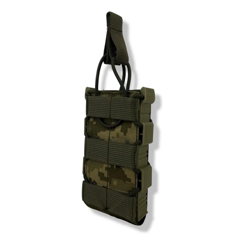 Подсумок uaBRONIK под магазин АК с пластиковым бортом Пиксель (AK-P)