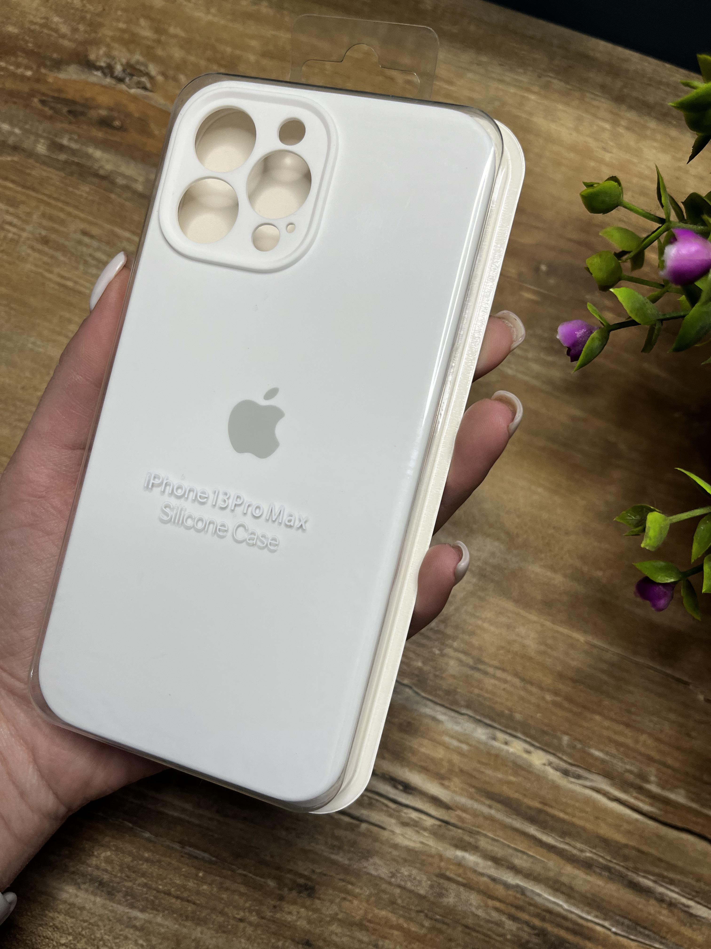 Чохол накладка на iPhone (Айфон) 13 Pro Max закритий низ та закрита камера silicone case full camera на apple