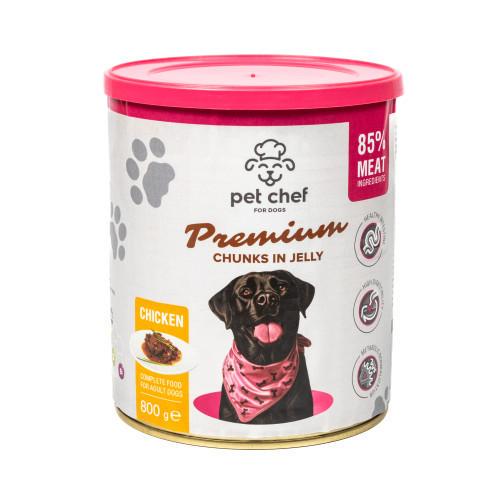 Корм влажный для взрослых собак Pet Chef с курицей 800 г - фото 5 Корм влажный для взрослых собак Pet Chef с курицей 800 г - фото 5