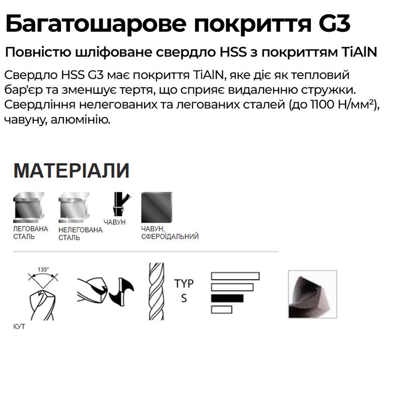 Сверло DIAGER HSS-G3 Ø9x125 мм рабочая длина 81 мм по металлу сталь HSS (SD7280728D09000000) - фото 2 Сверло DIAGER HSS-G3 Ø9x125 мм рабочая длина 81 мм по металлу сталь HSS (SD7280728D09000000) - фото 2