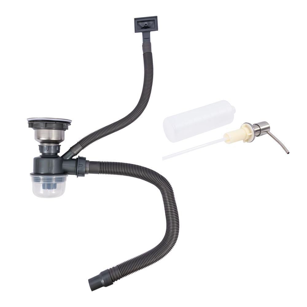 Мийка кухонна Valeso Handmade сифон круглий 3,0/0,8 65х45 см - фото 6