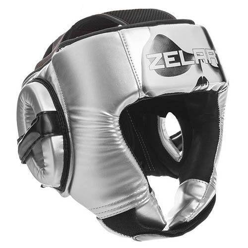Шлем боксерский Zelart BO-1316 открытый XL Черный/Белый (37363084)