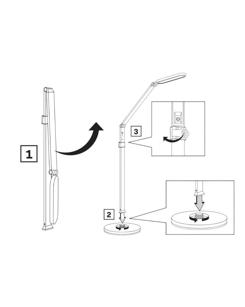 Торшер Goldlux 327369 Ferrara Led 1x13W 3000K-6000K 700Lm IP20 Wh (19453313) - фото 3