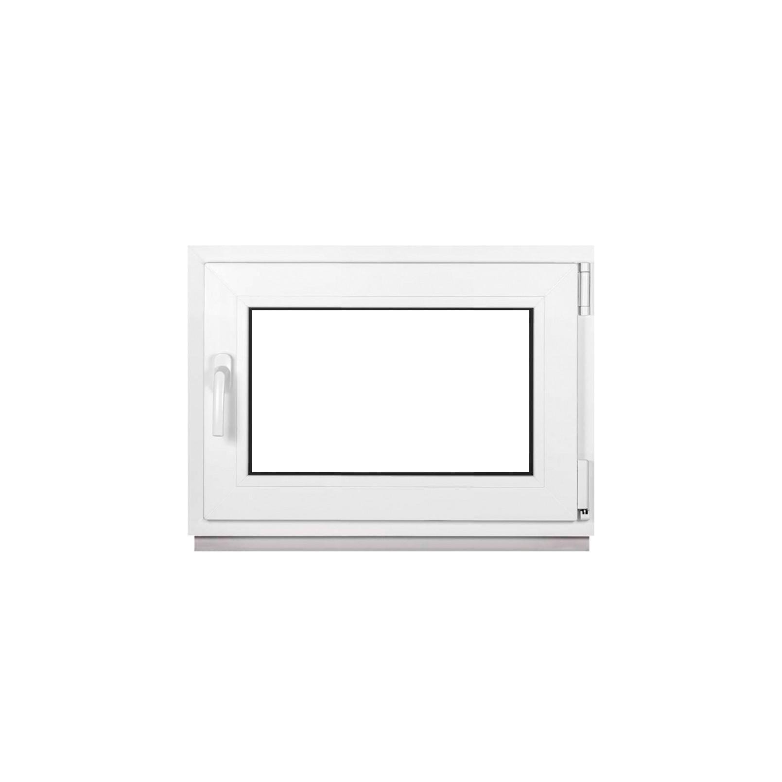 Окно металлопластиковое Framex поворотно-откидное с правым открытием 600х420 мм Белый