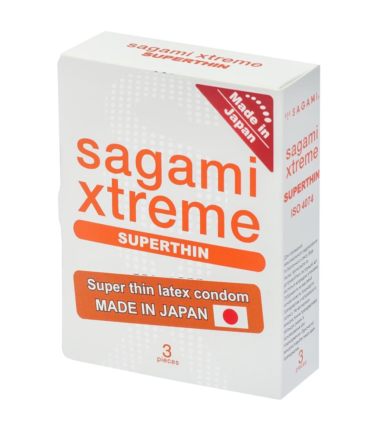 Презервативы супертонкие латексные Sagami Xtreme Superthhin 3 шт. (11878)