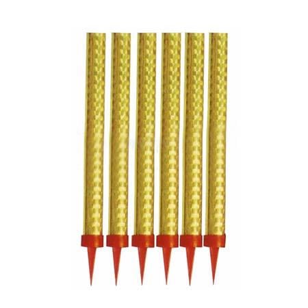 Свечи для торта Холодный фонтан 20 см 6 шт. Золото (203080-20/6/зол)