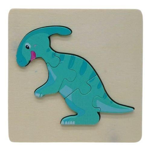 Дерев'яна рамка-вкладиш Пазл Динозавр Вид 3 (28946)
