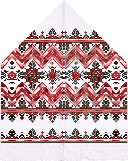 Схема полотенце для свадебных икон для вышивки бисером и нитками на домашнем полотне (ТР436дн3099)