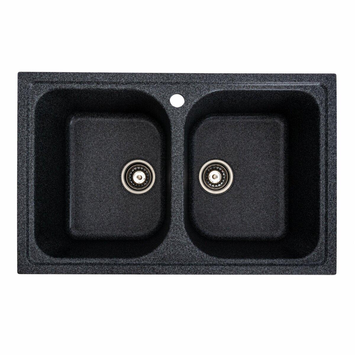 Мийка для кухні гранітна Platinum 7950 Equatoria глянець Графітовий (SP000035784) Мийка для кухні гранітна Platinum 7950 Equatoria глянець Графітовий (SP000035784)