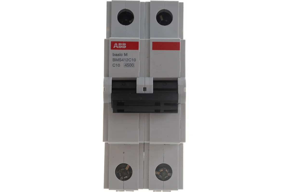 Автоматический выключатель ABB basic M 2P C10 (2CDS642041R0104)